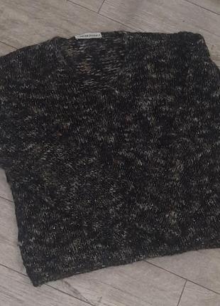 Тёплый красивый вязаный свитер apriori оверсайз 445 фото