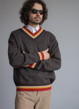 Светр вінтажний, джемпер 100% вовна (wool)