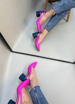 Эксклюзивные туфли лодочки из натуральной итальянской кожи и замша женские на каблуке10 фото