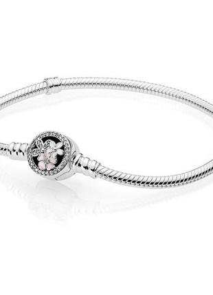 Браслет пандора цветы серебро 925 pandora