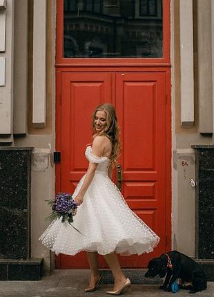 Весильное платье в стиле 50-х