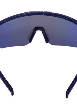 Очки спортивные sposune оправа-черная цвет линз синий зеркальный2 фото
