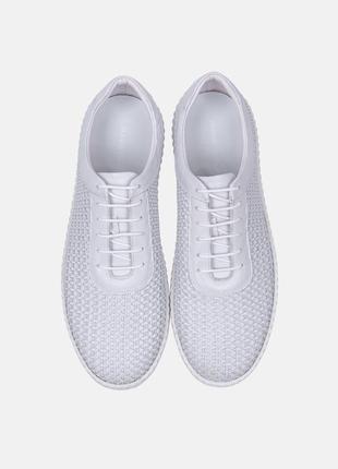 Мокасини cody white woven