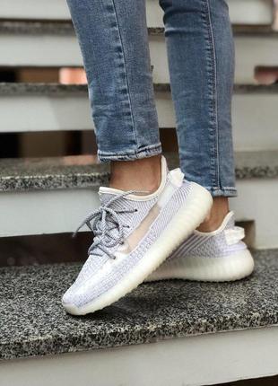 Рефлективные кроссовки adidas yeezy (весна-лето-осень)😍4 фото