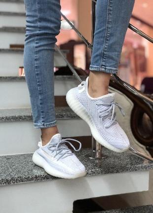 Рефлективні кросівки adidas yeezy (весна-літо-осінь)😍9 фото