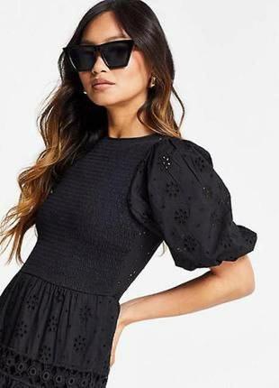 Плаття чорне asos luxe natural dress