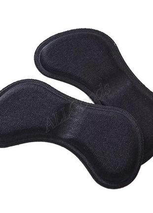 Накладки на обувь от натирания пяток (insoles4black) черный