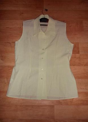 Блуза річна подовжена дрібна клітинка салатний тон р. m-l as desigens