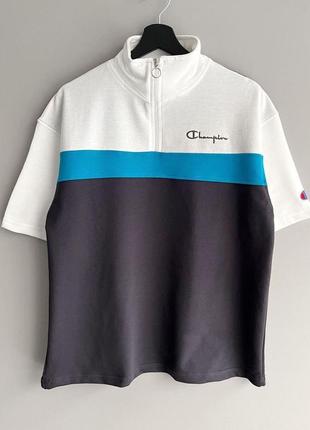Футболка бело-серая мужская champion