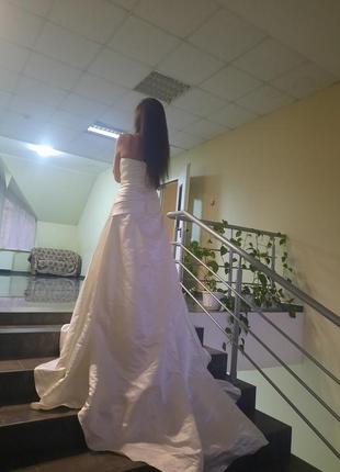 Белое свадебное платье.6 фото