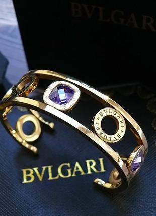 Женский браслет bvlgari желтое европейское золото1 фото