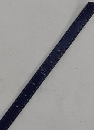 Ремень 02.031.052 узкий (ширина 15 мм) синий лаковый. товар уценён3 фото