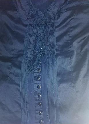Блуза xxl, темно-синего цвета.3 фото