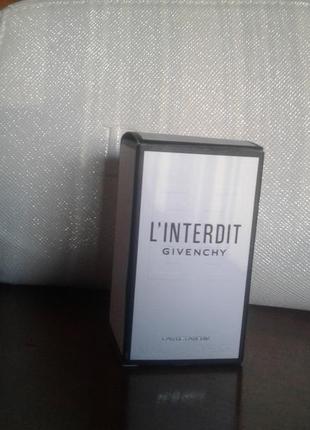 Духи givenchy l'interdit мініатюра 10ml( оригінал!)2 фото