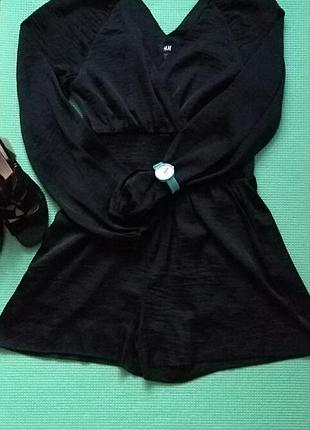 Ромпер атласний,бренд h&m,v-виріз