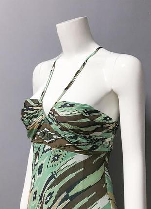 Bcbg max azria шелковое платье , яркий шифоновый сарафан р 463 фото