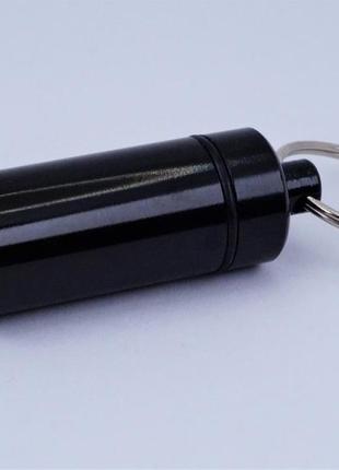 Брелок-капсула для ключей (черный) арт. 036592 фото