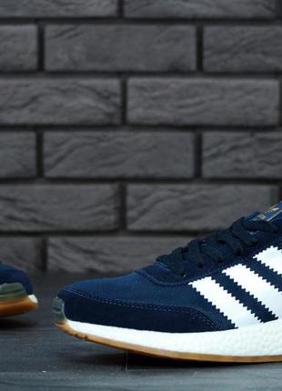 Мужские кроссовки ad originals iniki runner boost dark blue