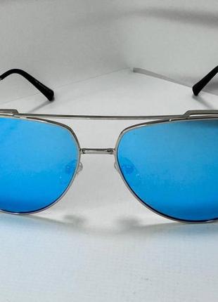 Очки солнцезащитные унисекс авиаторы с поляризацией и тонкими металлическими дужками4 фото