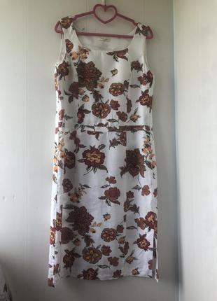 Комфортное натуральное льняное платье, натуральный лён, лен, оригинал christian berg5 фото