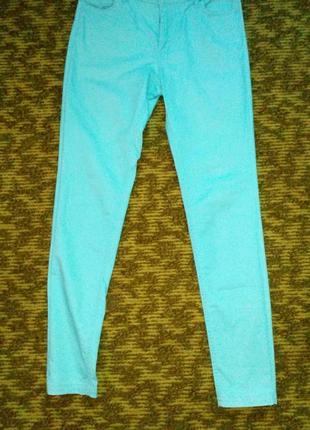 Джинсы мятние