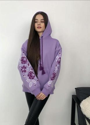 Худи вышивка, худи вышиванка, худи с вышивкой, худи с вышитыми рукавами,