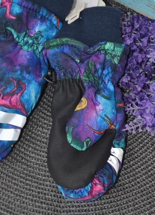 2 - 6 лет фирменные зимние яркие термо варежки краги lc waikiki вайки