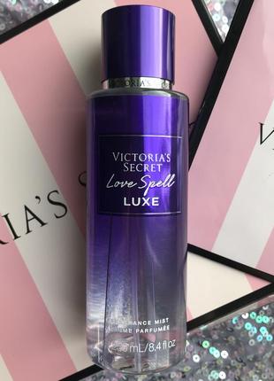 Новинка міст спрей парфум victoria’s secret luxe love spell мист виктория сикрет pink