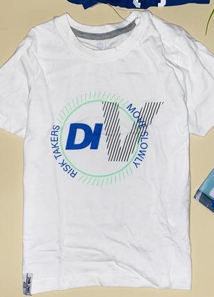 Набор коттоновых футболок&nbsp; для парня. 100% хлопок// бренд: lupilu/размер:  🔖110/116