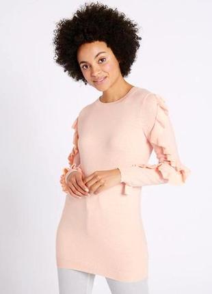 Женский удлиненный длинный мирер джемпер