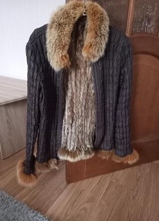 Куртка двохстороння з кролика