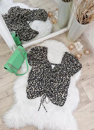 Брендовая стильная укороченная блуза h&amp;m🖤