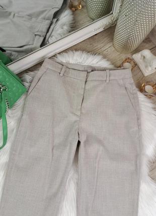 Брендовые стильные светлые брюки свободного кроя h&amp;m🤍3 фото