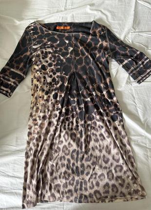 Платье рубашка леопард