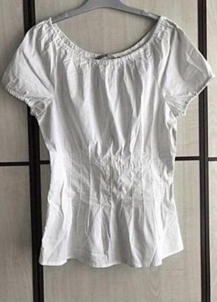 Блуза біла котонова1 фото