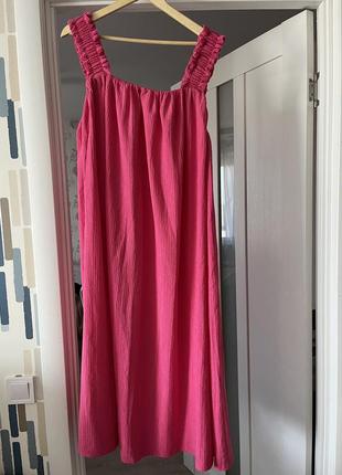 Платье мыды а-силуэта платье сарафан миди h&amp;m p.404 фото