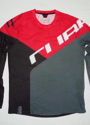 Велоджерсі cube edge round neck long sleeve enduro mtb cycling jersey (l) 2020