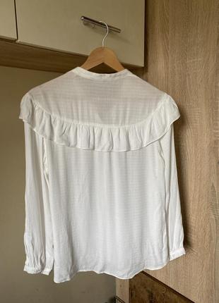 Блуза натуральная, блуза с воланом, стильная блузка8 фото