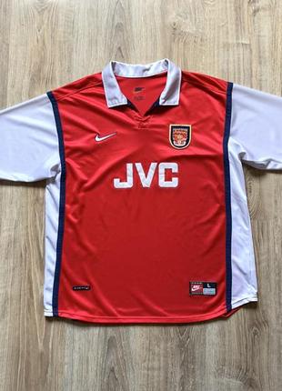 Мужская винтажная футбольная форма джерси nike arsenal jvc 1998