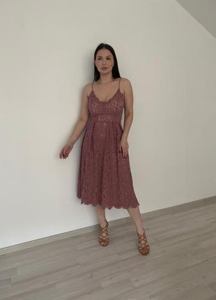 Шикарна мереживна сукня h&m1 фото
