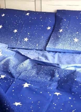 Постельный комплект ночка звезды бязь голд1 фото