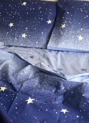 Постельный комплект ночка звезды бязь голд3 фото