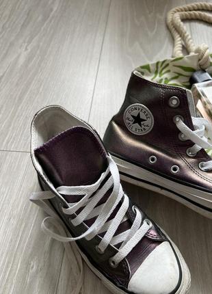 Кожаные кеды converse