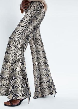 Zara, штани, брюки, кльош3 фото