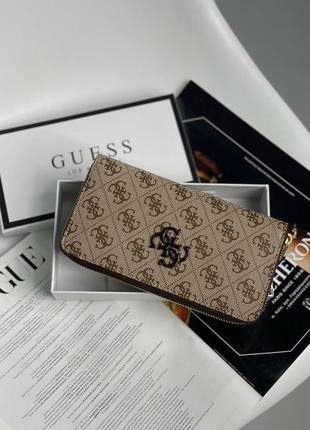 Кошелек guess zippy wallet big gold