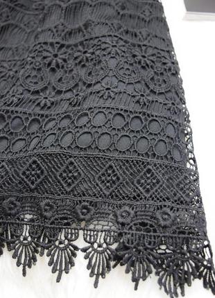Чёрное кружевное красивое платье4 фото
