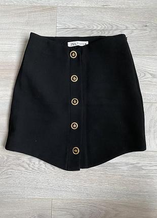 Мини юбка новая zara