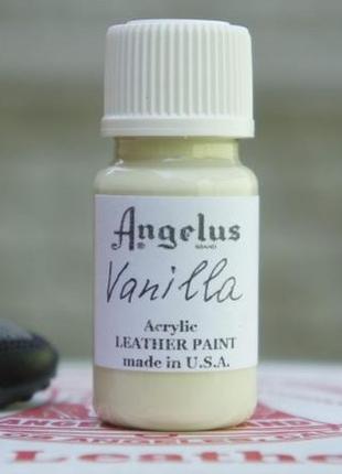 Фарба для шкіри angelus vanilla (ванільний)5 фото