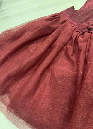 Платье hm, красное платье, платье на праздник3 фото