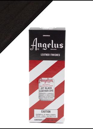 Барвник для шкіри angelus leather dye jet black (чорна)1 фото
